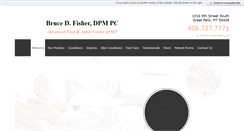 Desktop Screenshot of greatfallspodiatry.com